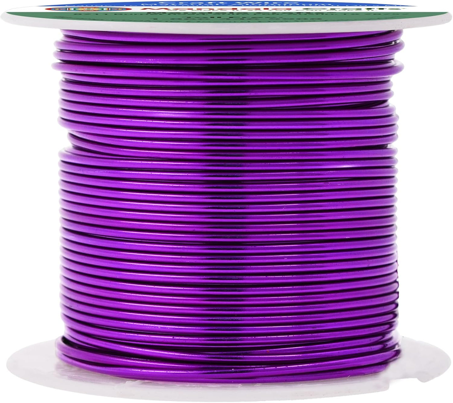 Mandala Crafts 16 Gauge Anodized Aluminum Craft Wire for Jewelry Making - 100 FT Colored Flexible Purple Wire - Bendable for Bonsai Armature Crafting Sculpting - Crafty Corner