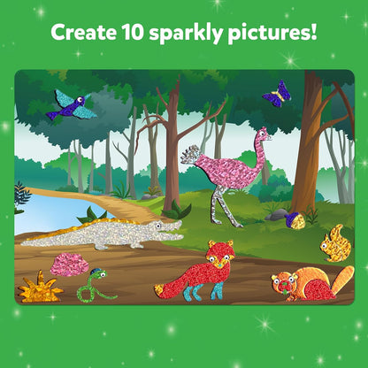 Skillmatics Foil Fun - Animals, No Mess Art for Kids, Travel Toys, Craft Kits, DIY Creative Activity, Christmas Gifts for Boys & Girls Ages 4, 5, 6, 7, 8, 9