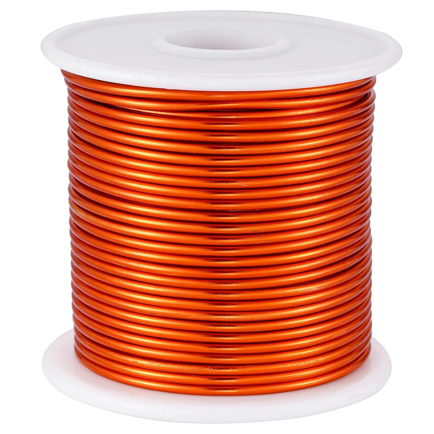 12 Gauge Orange Aluminum Craft Wire (105FT) - Anodized for Jewelry Making, Beading Floral, Plant Gardening, Sculpting & Modeling Craft Wire (Orange #12, 2mm) - Crafty Corner