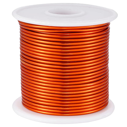 12 Gauge Orange Aluminum Craft Wire (105FT) - Anodized for Jewelry Making, Beading Floral, Plant Gardening, Sculpting & Modeling Craft Wire (Orange #12, 2mm) - Crafty Corner