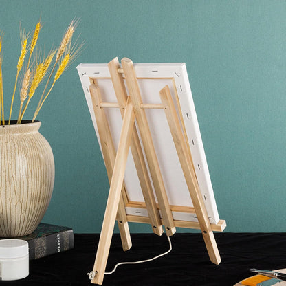 Tosnail 6 Pack 16" Art Easel Stand Tabletop Wooden Display Stand Photo Holder Display Stand for Artist, Students, Adults, Kids Painting