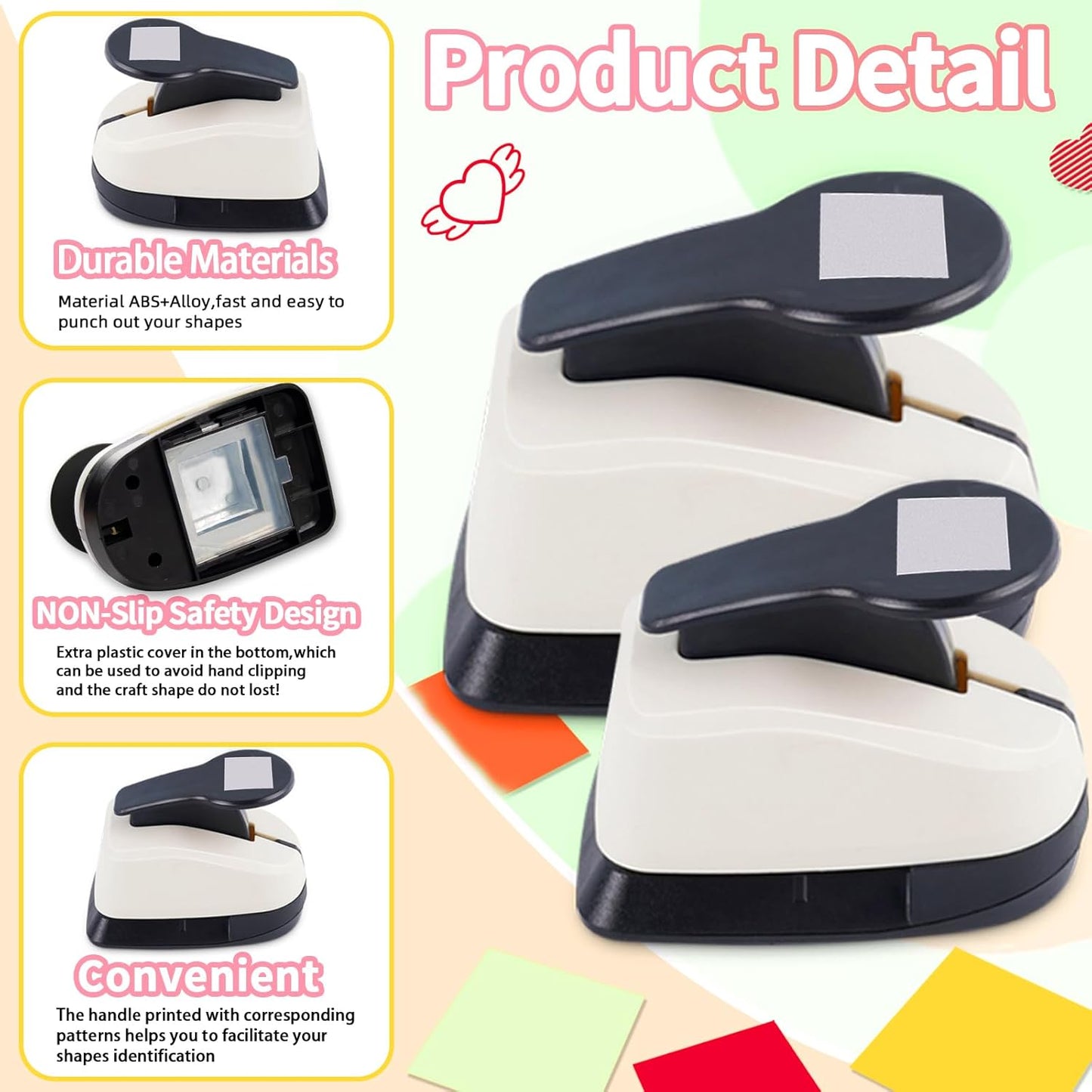 Square Hole Puncher Square Paper Punch Shape Punches for Paper Crafts - Crafty Corner