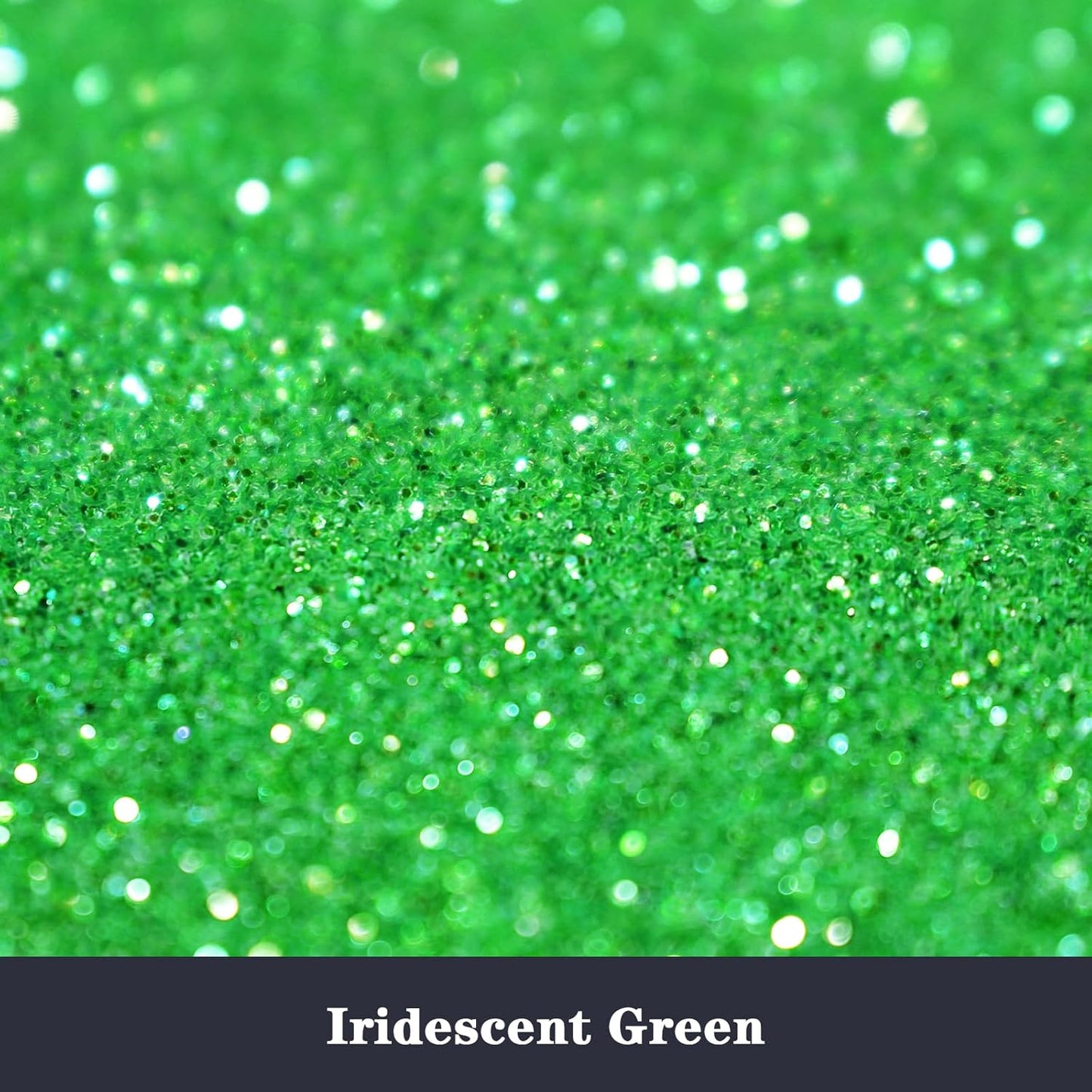 High Capacity 260g Iridescent Fine Glitter,Shaker Bottle Fine Glitter for Epoxy Resin DIY Craft,Rainbow Fine Glitter for Nail Art Face Body Glitter Tumbler Making (IRI Green)