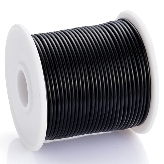 12 Gauge Black Aluminum Craft Wire (105FT) - Anodized for Jewelry Making, Beading Floral, Plant Gardening, Sculpting & Modeling Craft Wire (Black #10, 2mm) - Crafty Corner