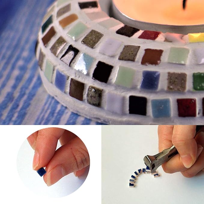 Do It Yourself Adult Mosaic Arts and Crafts Picture Tiles, 1000 Pcs 5 mm Chocolate Brown, RC01