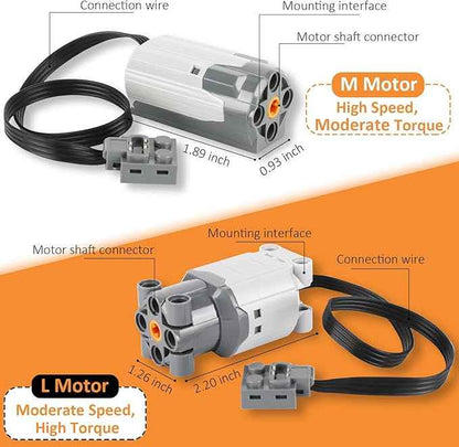 WEERSHUN 9-in-1 Motor Kit Compatible with Most Stud Building Blocks, Motor Set with Powerful Motors, Advanced Remote Control, Wide Compatibility