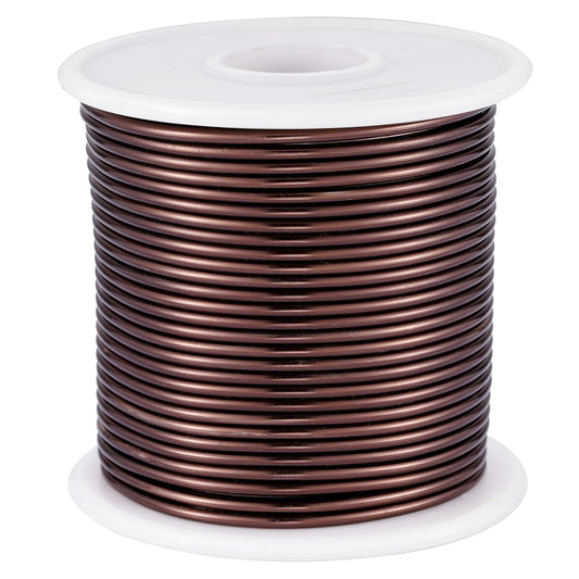 12 Gauge Light Brown Aluminum Craft Wire (105FT) - Anodized for Jewelry Making, Beading Floral, Plant Gardening, Sculpting & Modeling Craft Wire (Light Brown #18, 2mm) - Crafty Corner