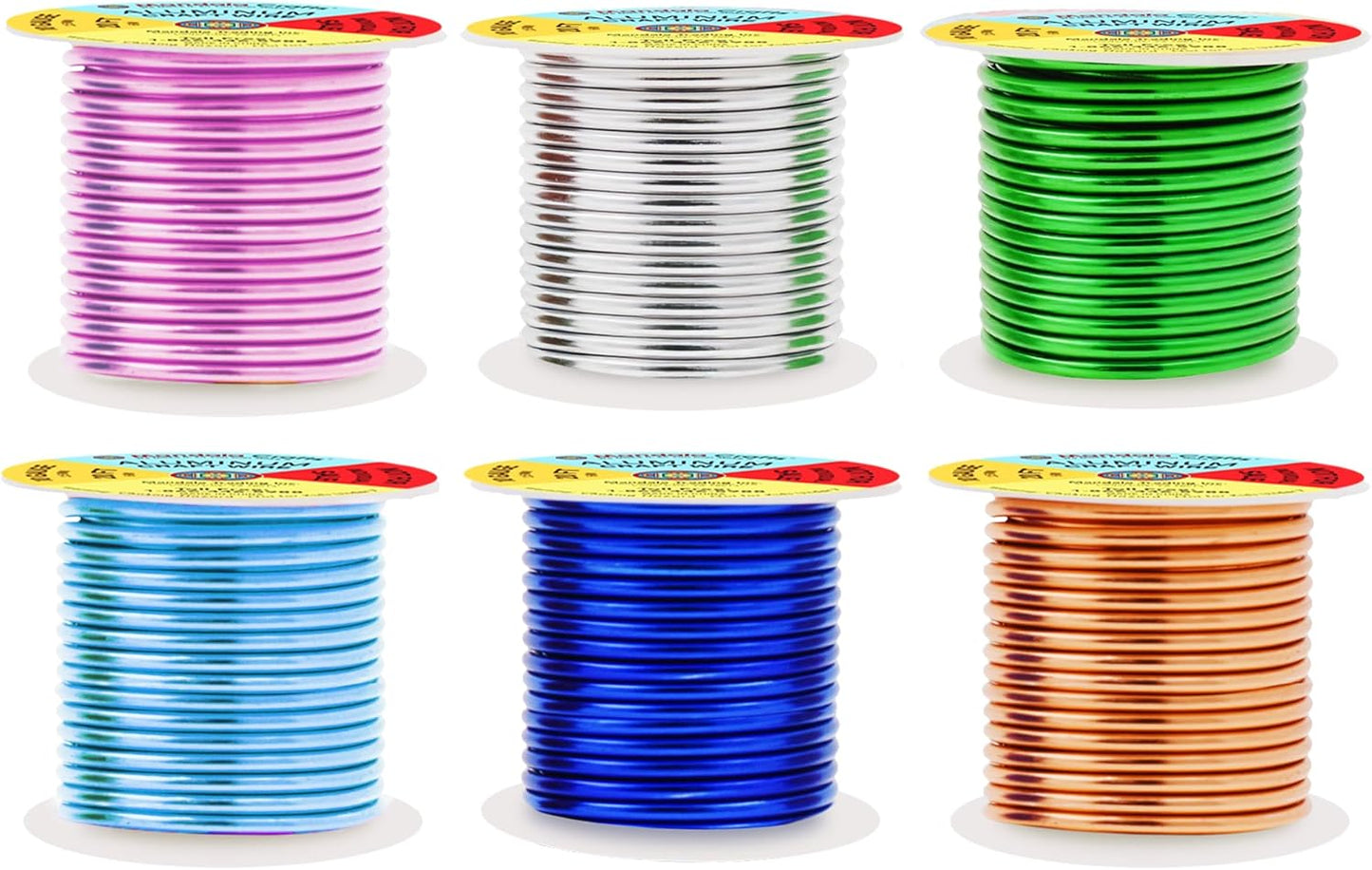 Mandala Crafts 10 Gauge Anodized Aluminum Craft Wire for Jewelry Making - 120 FT Colored Flexible Silver Copper True Blue Pink Ice Blue Green Wire - Bendable for Bonsai Armature Crafting Sculpting - Crafty Corner