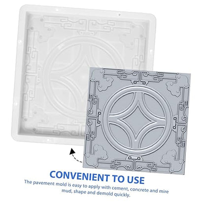 Abaodam Garden Concrete Paving Mold DIY Stepping Stone Kit Square Paver Brick Mould