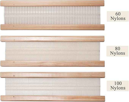 WILLOWDALE 3pcs Weaving Heddle Shed Stick for Weaving Loom Kit, 16 Inches Heddle with 60/80/100 Sticks, Weaving Tool Frame Loom Accessories Arts & Crafts Supplies