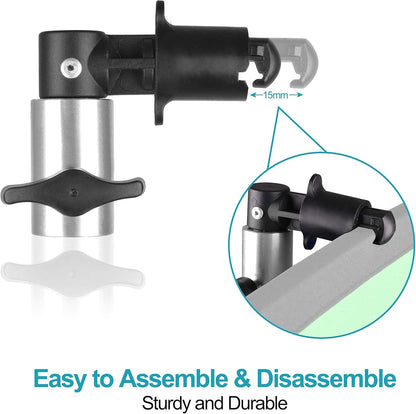 EMART 8.5FT Photography Green Screen Background Reflector Disc Holder Clip with Light Stand for Diffuser, Pop Up Backdrop, Photo, Video Studio, Meeting,Live Streaming, Youtuber
