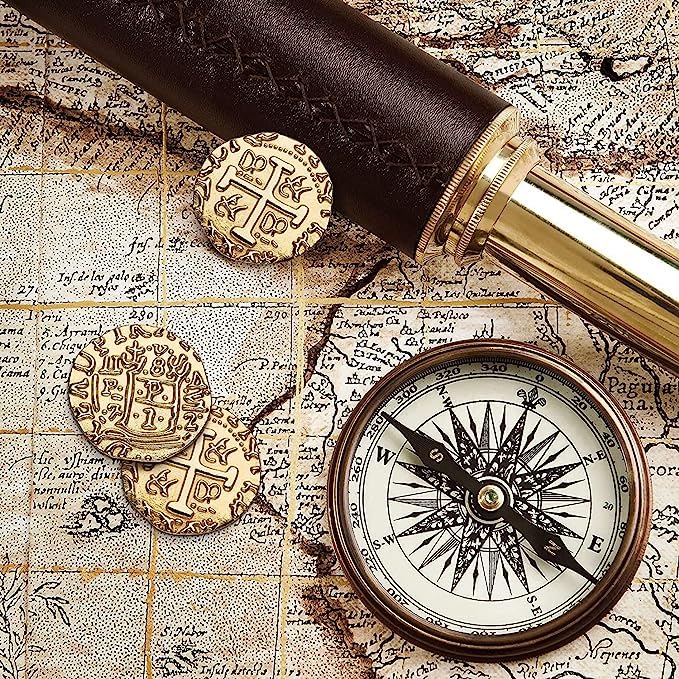 Large Metal Pirate Coins