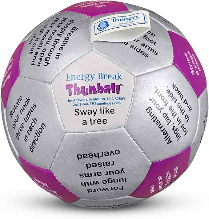 Trainers Warehouse 6" Thumball Collection, 32 Prompts for Conversation, Team Building, Relationship and Training