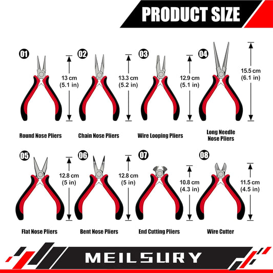 8PCS Jewelry making tools, jewelry tools set with Wood Holder,Professional jewelry pliers idear for DIY jewelry repair, wire wrapping, beading, crafting, crimping, and cutting - Crafty Corner