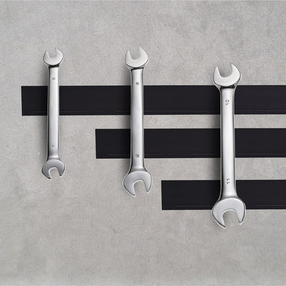 10 Pack Magnetic Tape with 3M Adhesive Backing, 12"L x 1"W Flexible Magnet Strips for DIY Crafting