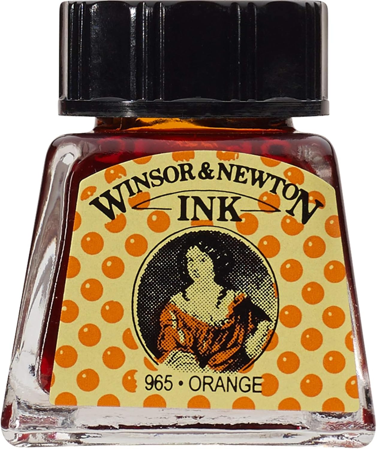 Winsor & Newton Drawing Ink, 14ml Bottle, Orange - Crafty Corner