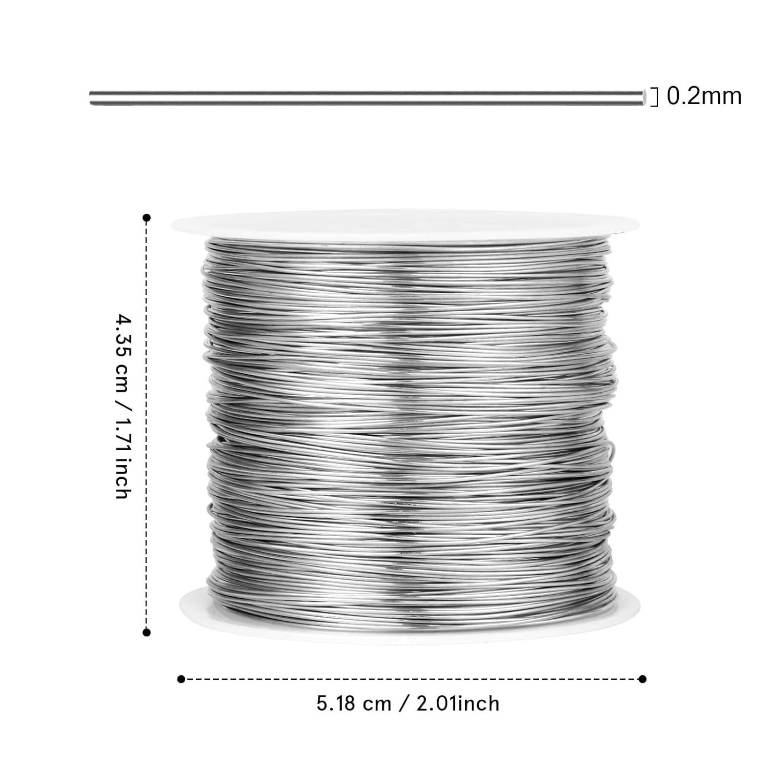 492FT Jewelry Wire 32 Gauge Tarnish-Resistant Copper Beading Wires Roll Bulk for DIY Crafts Jewelry Making, Silver Wire - Crafty Corner