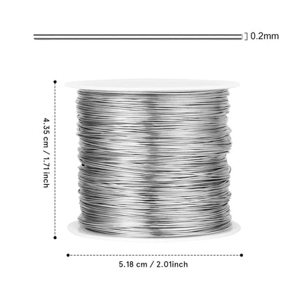 492FT Jewelry Wire 32 Gauge Tarnish-Resistant Copper Beading Wires Roll Bulk for DIY Crafts Jewelry Making, Silver Wire - Crafty Corner