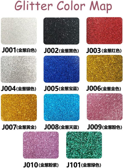 guangyintong Glitter Sky Blue Heat Transfer Vinyl HTV Rolls, 12" x 8ft Iron on Vinyl for T-Shirts Glitter Sky Blue HTV Vinyl for All Cutter Machines Easy to Cut & Weed for Heat Vinyl Design