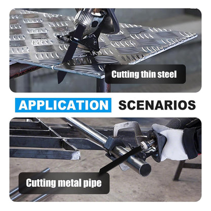 5 Pack 6 inch Reciprocating Saw Blades Set，8 TPI High Carbon Saw Blades for Metal ，Saw Blades with Organizer Case (5, 8T/6inch)