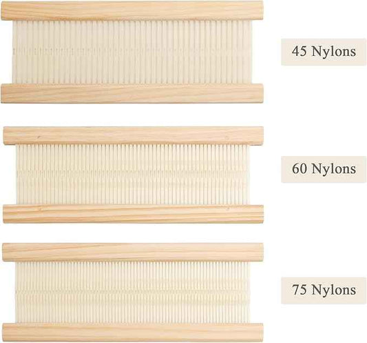 WILLOWDALE 3pcs Weaving Heddle Shed Stick for Weaving Loom Kit, 12 Inches Heddle with 45/60/75 Sticks, Weaving Tool Frame Loom Accessories Arts & Crafts Supplies