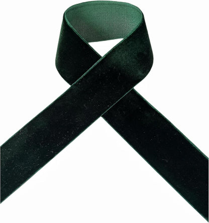 Hunter Green Velvet Ribbon, 1 1/2-Inch by 25-Yard Spool - Crafty Corner