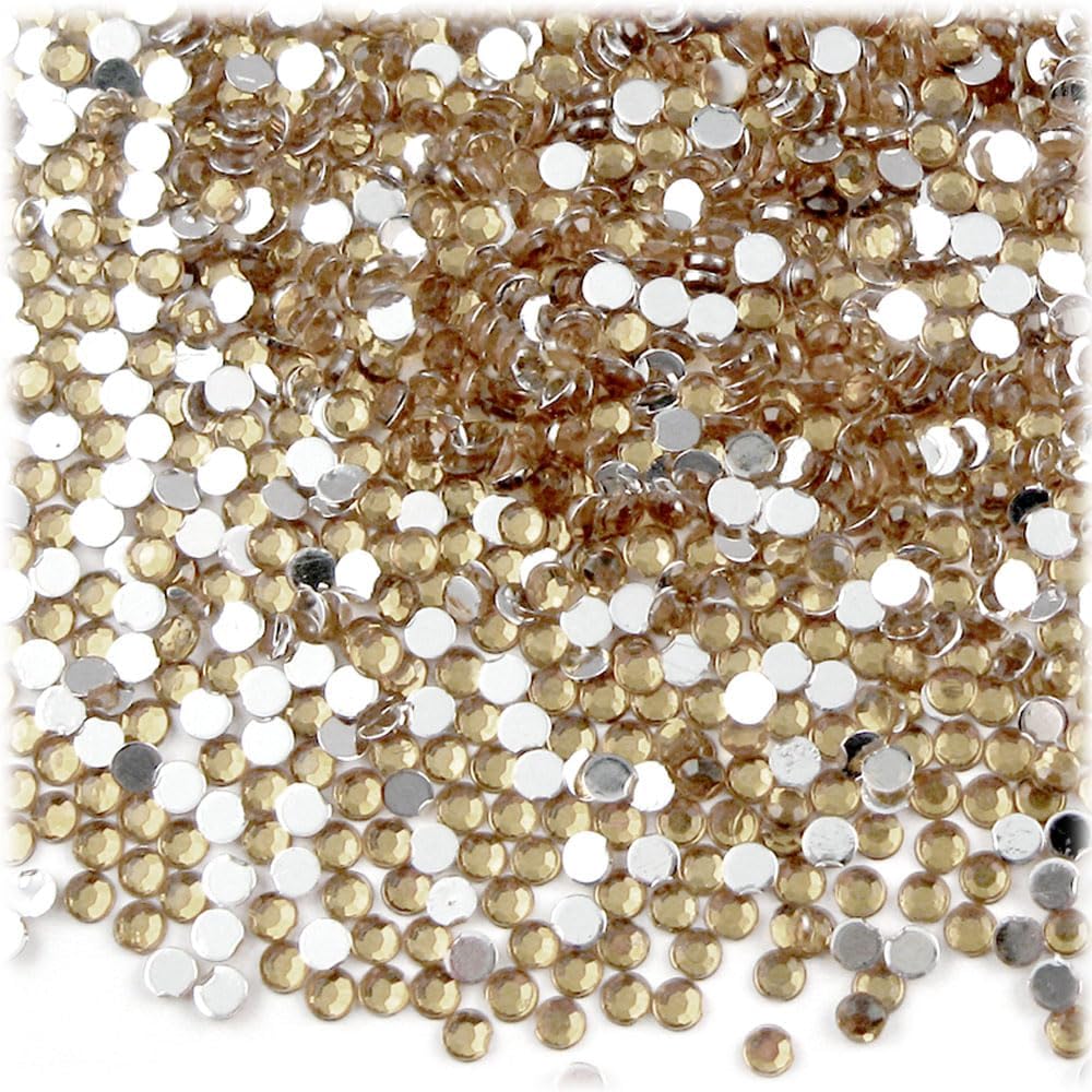 The Crafts Outlet 1,440pc Rhinestones Round 3mm (10ss) Flatback Hot Pink or Rose HPK - Crafty Corner