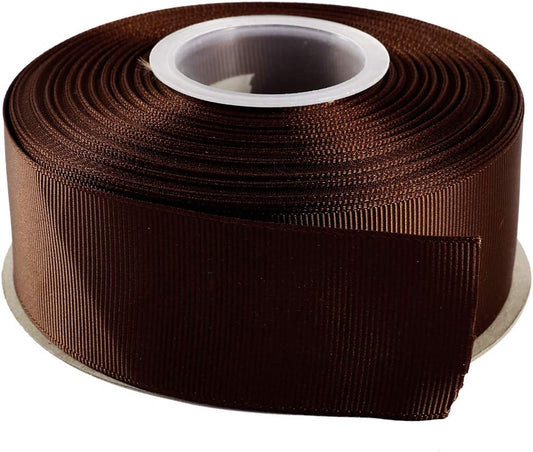 ITIsparkle 11/2" Inch Grosgrain Ribbon 25 Yards-Roll Set for Gift Wrapping Cake Decoration Party Favor Hair Braids Hair Bow Baby Shower Decoration Floral Arrangement Craft Supplies, Brown Ribbon - Crafty Corner