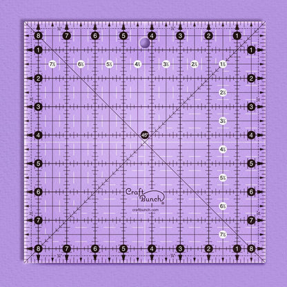 Non-Slip Square Quilt Template Ruler (8.5" x 8.5")