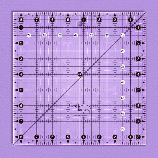Non-Slip Square Quilt Template Ruler (8.5" x 8.5")