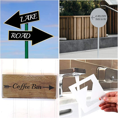 3 Inch Alphabet Letter Stencils for Painting - 70 Pack Letter and Number Stencil Templates with Signs for Painting on Wood, Reusable Cursive Letters Stencils for Chalkboard Wood Signs & Wall Art