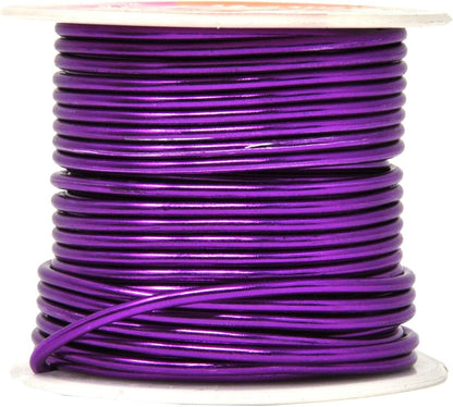 Mandala Crafts 12 Gauge Anodized Aluminum Craft Wire for Jewelry Making - 276 FT Colored Flexible Silver Copper Purple Gold Brown Red Wire - Bendable for Bonsai Armature Crafting Sculpting - Crafty Corner
