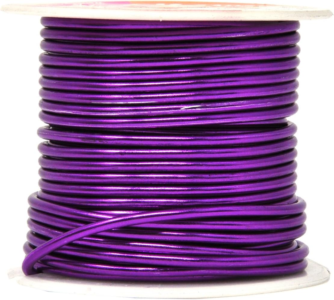 Mandala Crafts 12 Gauge Anodized Aluminum Craft Wire for Jewelry Making - 276 FT Colored Flexible Silver Black Gold Purple Red Kelly Green Wire - Bendable for Bonsai Armature Crafting Sculpting - Crafty Corner