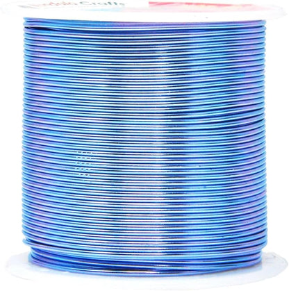 Mandala Crafts 18 Gauge Anodized Aluminum Craft Wire for Jewelry Making - 450 FT Colored Flexible Silver Copper Black Pink Ice Blue Red Wire - Bendable for Bonsai Armature Crafting Sculpting - Crafty Corner