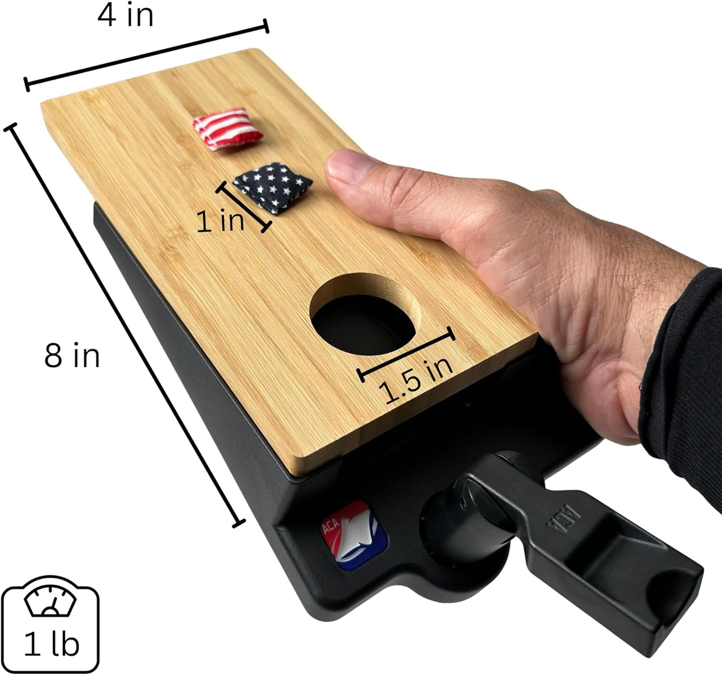 ACA American Cornhole Association Table Top Mini Cornhole Game Set