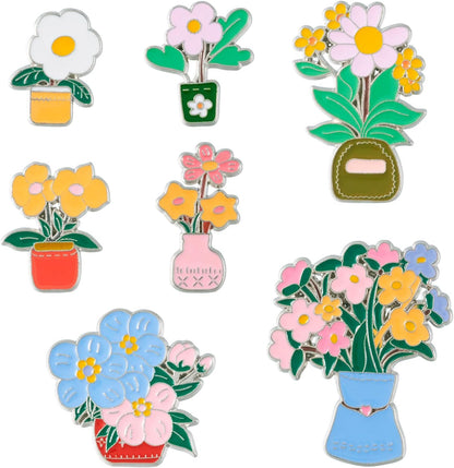 Mixed Enamel Pins for Backpacks, Beadthoven Cute Enamel Brooch Pins Set, Funny Backpack Pins, Aesthetic Lapel Badge Pins Bulk for DIY Clothes Accessories Holiday Gifts