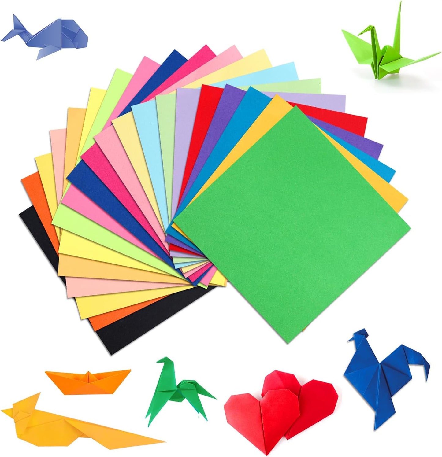 Granhoolm 300 Sheets Origami Paper, 20 Colors Origami Paper 5x5 inch,Double Sided Color Oragami Papers for Paper Artists,Craft Enthusiasts,Kids DIY School Arts Crafts - Crafty Corner