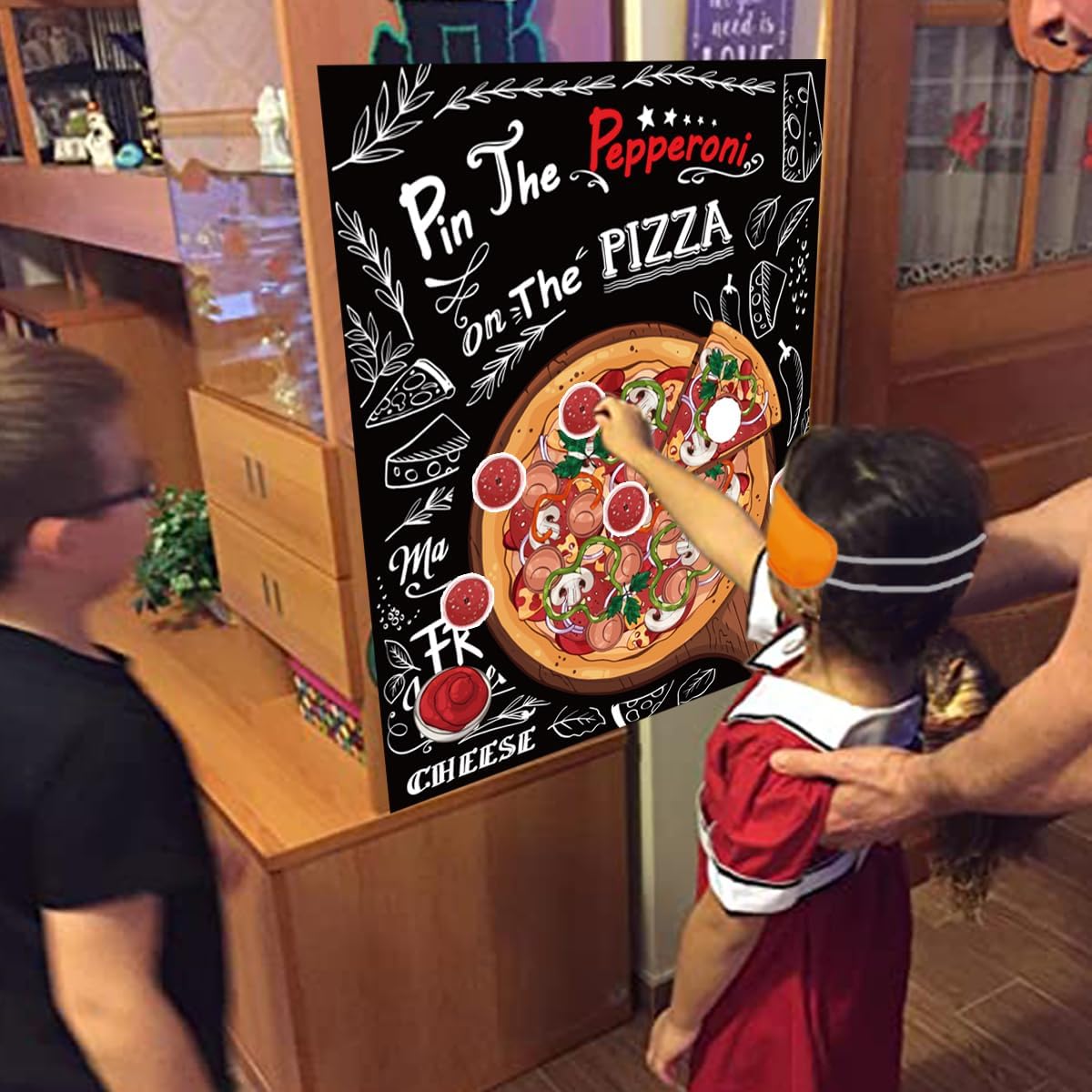 Pizza Party Decorations Pin The Pepperoni on The Pizza Party Game for Pizza Family Night Birthday Party Pizza Party Supplies Favors