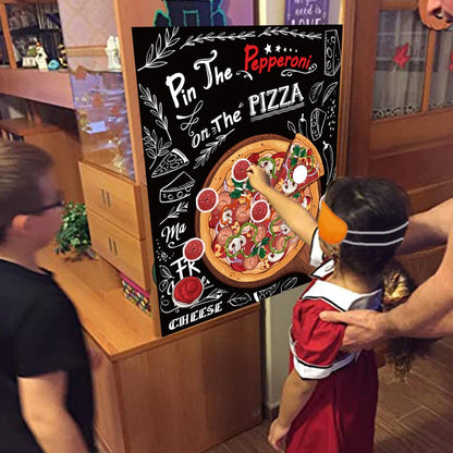 Pizza Party Decorations Pin The Pepperoni on The Pizza Party Game for Pizza Family Night Birthday Party Pizza Party Supplies Favors
