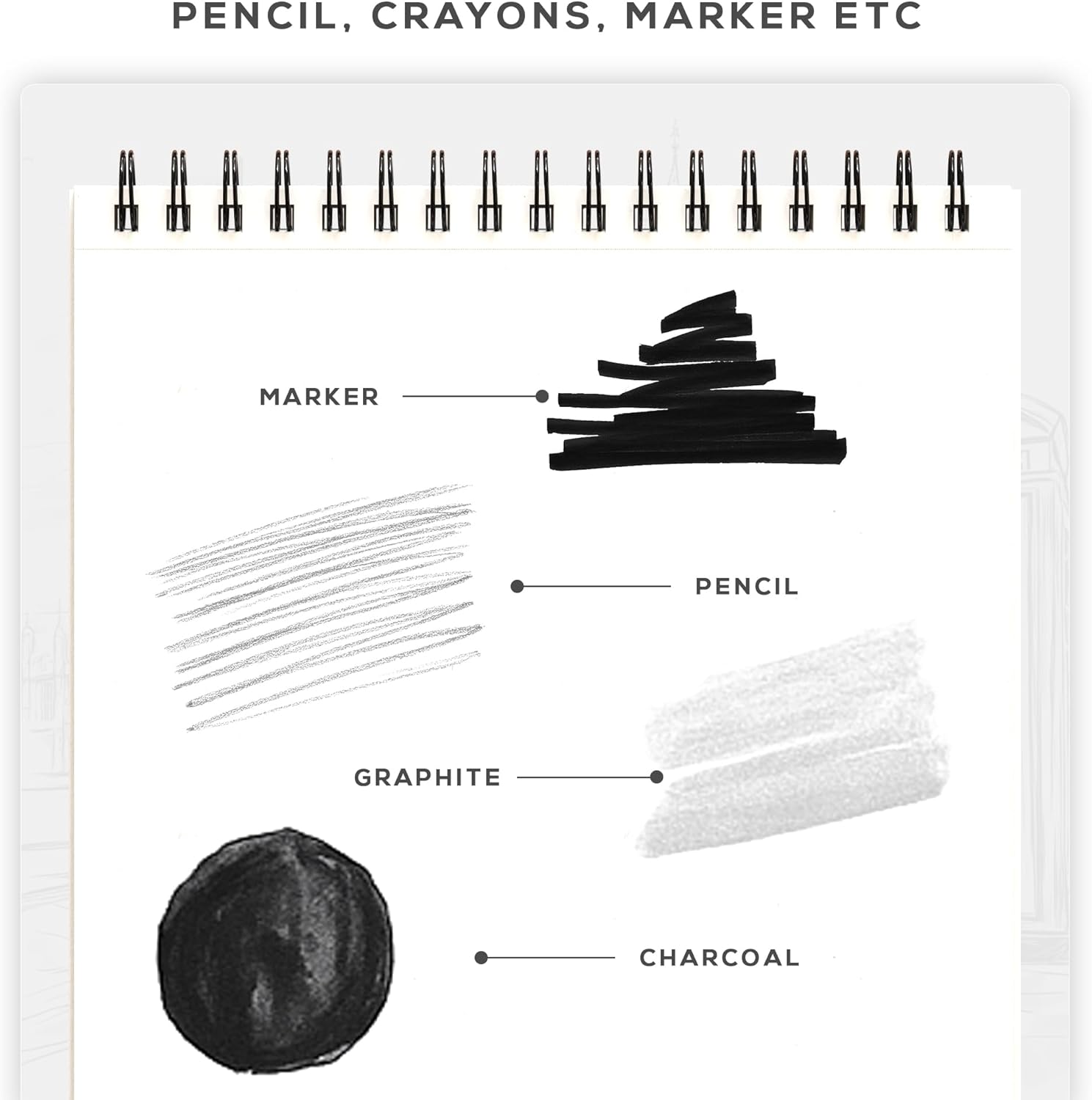 BEECHMORE BOOKS 9x12 Spiral Sketchbook – 140 GSM Acid-Free Paper, 100 Perforated Pages, A4 Art Sketch Pad for Drawing & Sketching, Artists, Adults - Crafty Corner