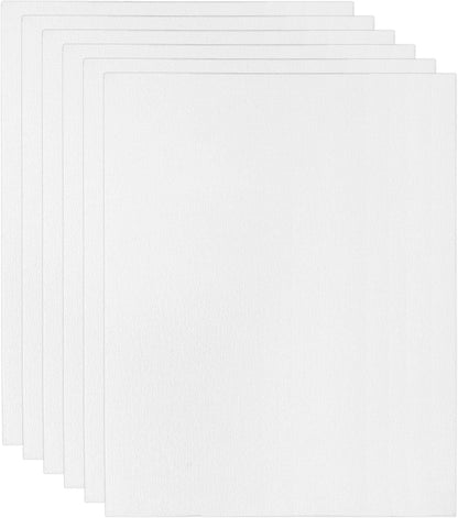 PATIKIL 11x14 Canvas Boards for Painting, 6 Pack 100% Cotton Square Triple Primed Stretched Blank Art Canvas Panel Bulk Thin for Acrylic, Oil, Tempera Paints, White