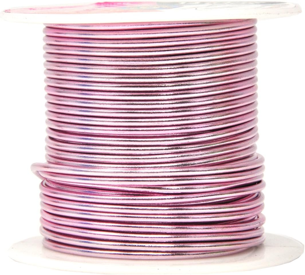 Mandala Crafts 14 Gauge Anodized Aluminum Craft Wire for Jewelry Making – 330 FT Colored Flexible Silver Copper Black Pink Ice Blue Red Wire - Bendable for Bonsai Armature Crafting Sculpting - Crafty Corner