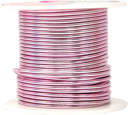 Mandala Crafts 14 Gauge Anodized Aluminum Craft Wire for Jewelry Making – 330 FT Colored Flexible Silver Copper True Blue Pink Ice Blue Green Wire - Bendable for Bonsai Armature Crafting Sculpting - Crafty Corner