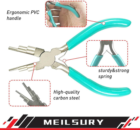 11-Piece jewelry pliers set,Jewelry-making plier tools with stainless steel jewelry tweezers for crafting,beading,and repairing - Crafty Corner
