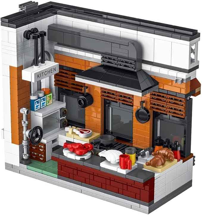 General Jim's Modular City Building Set – Lobster Seafood Restaurant Edition - MOC City Alternative Brick Set