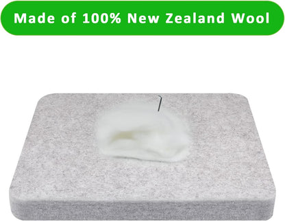 FCENDS Needle Felting Pad, 8x10x1 inch Needle Felt Mat, 100% Natural Wool, Thick and Firm Felt Base for Precision Felting (10"x8")