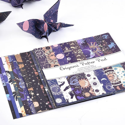 Origami Paper Kit 100 Sheets 70GSM 6 Inch Square Double Sided Color 100 Vivid Solid Colors for Hand Crafts Origami Paper Arts Creativity. Galactic System - Crafty Corner