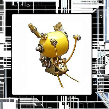 Mechanical Metal DIY 3D Insect Brass 3D Puzzles for Adults Snail Metal Models for Family and Friends (Snail-Y)