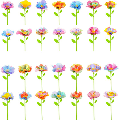 cosone DIY Fabric Flower Bouquets Toys Accessories - Flowers Market Toy Accessories - Arts & Crafts Toy Accessory Craft Kit for Girls Ages 3 4 5 6 7 8, Educational Preschool Arts & Crafts Toys