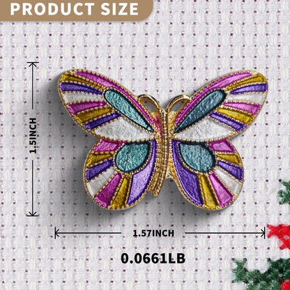 Needle Minder Magnet, Magnetic Needle Minder, Needle Minders Magnetic Cross Stitch Accessories, Magnetic Needle Holder, Life Tree, Butterfly, Cats, Owl, Heart (Butterfly)